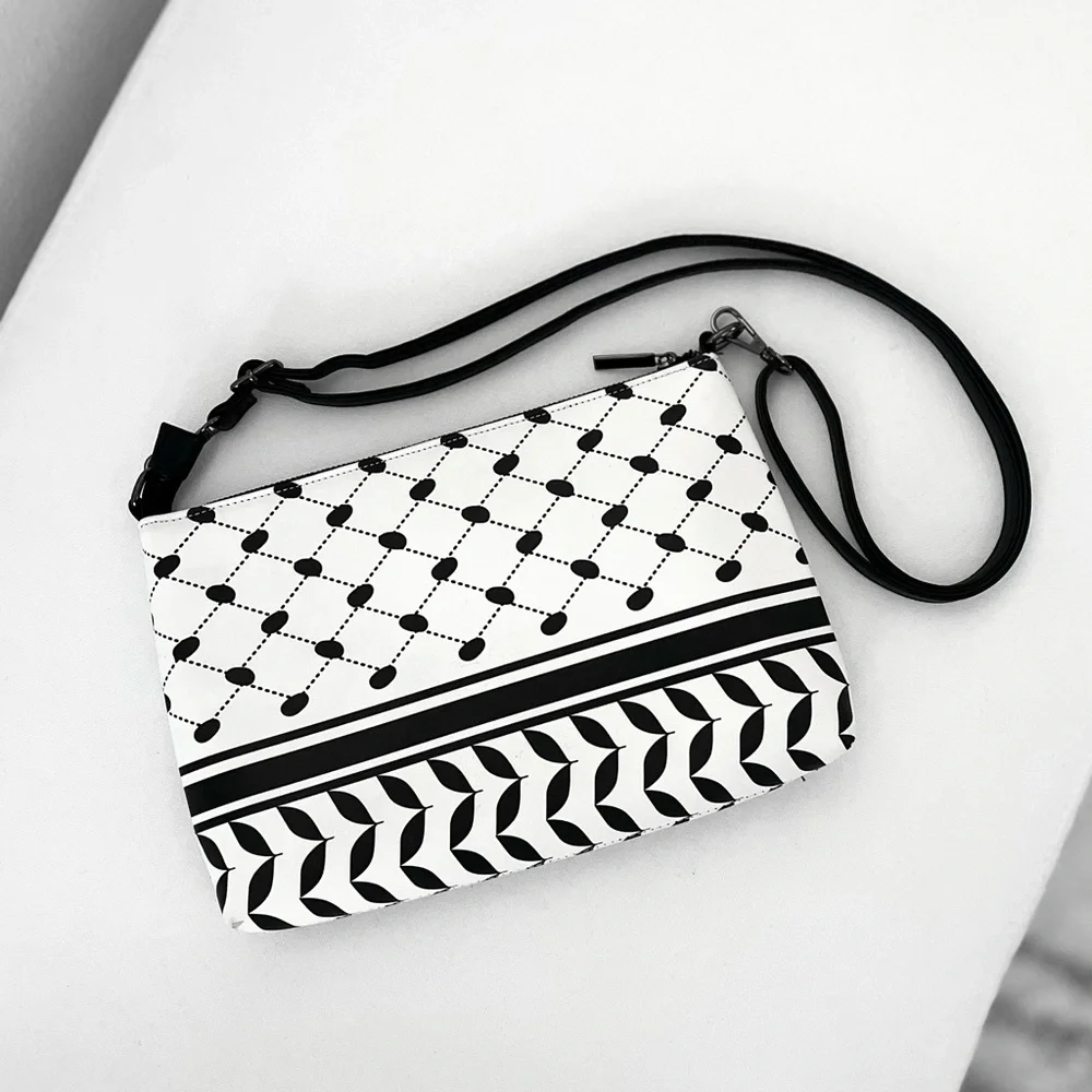 Keffiyeh Shoulder/Crossbody Bag with Adjustable Strap • Free Palestine - Picture 1 of 8